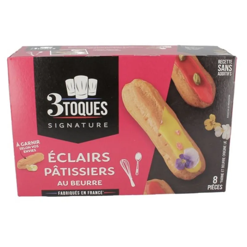 Cerf Dellier Eclairs pâtissiers au beurre (x 8)