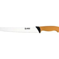 Cerf Dellier Ecoline couteau à pain manche jaune 25 cm