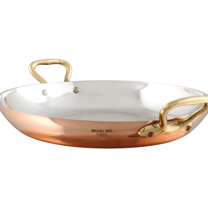 Cerf Dellier Elégance cuivre-inox plat rond 26 cm