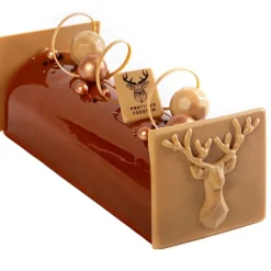 Cerf Dellier Embouts de bûches chocolat caramel origami cerf (x20)