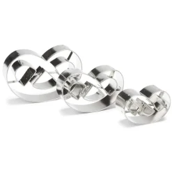Cerf Dellier Emporte-pièce Bretzel inox assortis (x3)