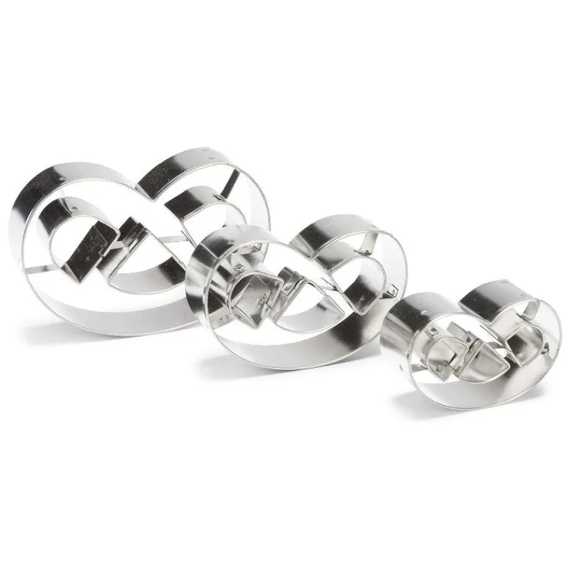 Cerf Dellier Emporte-pièce Bretzel inox assortis (x3)