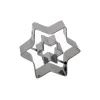 Cerf Dellier Emporte-pièce double Etoile inox 5 cm