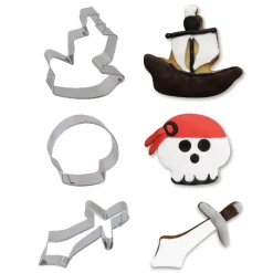 Cerf Dellier Emporte-pièce Pirates assortis (x3)