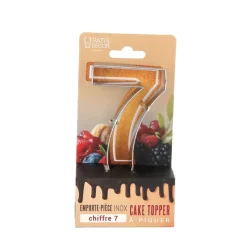 Cerf Dellier Emporte-pièces cake topper "7"