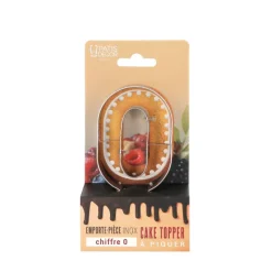 Cerf Dellier Emporte-pièces cake topper "0"
