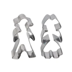 Cerf Dellier Emporte-pièces Couple alsacien inox assortis (x2)