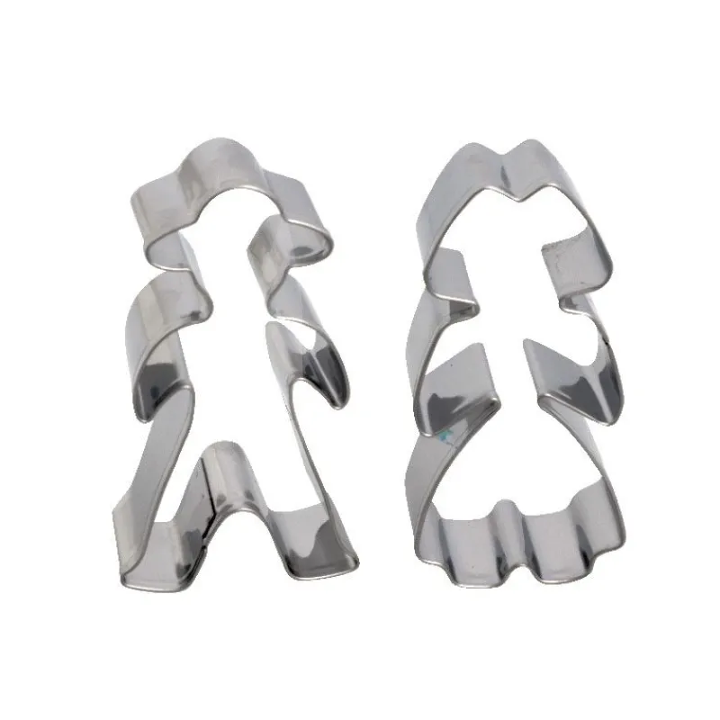 Cerf Dellier Emporte-pièces Couple alsacien inox assortis (x2)