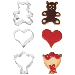 Cerf Dellier Emporte-pièces Saint Valentin assortis (x3)