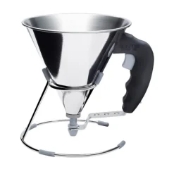Cerf Dellier Entonnoir à piston avec pied 0,8 L. inox KWIK