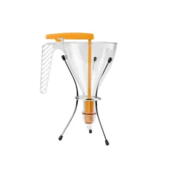 Cerf Dellier Entonnoir gradué à piston copolyester transparent avec support et 1 douille - 0,75 L
