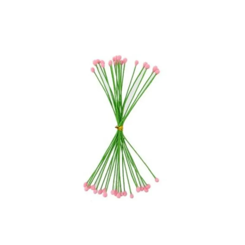 Cerf Dellier Etamines roses pour fleurs pâte à sucre (x40)