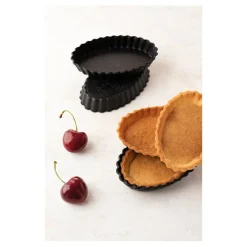 Cerf Dellier Exoglass 12 tartelettes cannelées oblongs 13x9 cm