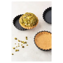 Cerf Dellier Exoglass 12 tartelettes rondes cannelées 11 cm