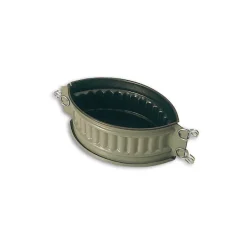 Cerf Dellier Exopan pâté en croûte ovale à côtes 18x11x7,5 cm