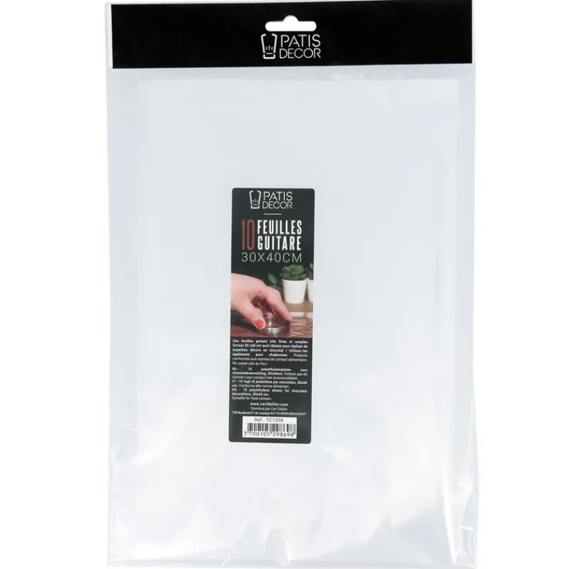 Cerf Dellier Feuilles guitare 30 x 40 cm (x10)