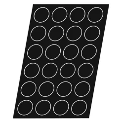 Cerf Dellier Flexipan GN 1/1 plaque de 15 demi-sphères 7 cm