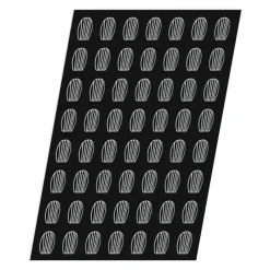 Cerf Dellier Flexipan GN 1/1 plaque de 42 mini-madeleines 5,2x3,5 cm