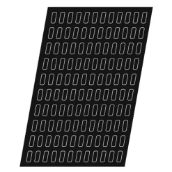 Cerf Dellier Flexipan 60x40 plaque de 120 bonbons chocolat mini-lingot 4,5x1,5 cm