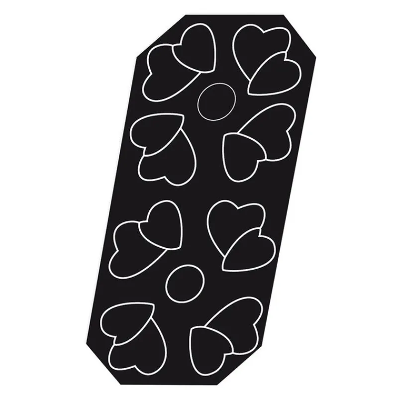 Cerf Dellier Flexipan 60x40 plaque de 8 coeurs entrelacés 12x11,3x3,5 cm