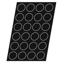 Cerf Dellier Flexipan 60x40 plaque de 24 cookies 7,8 cm