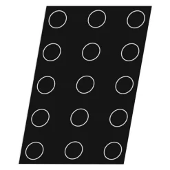 Cerf Dellier Flexipan 60x40 plaque de 15 darioles 6,5x5,5 cm