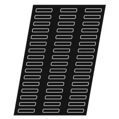 Cerf Dellier Flexipan 60x40 plaque de 48 demi-cylindres 8,5x1,7 cm