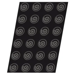 Cerf Dellier Flexipan 60x40 plaque de 24 demi- sphères spirales 3,6 cm