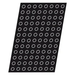Cerf Dellier Flexipan 60x40 plaque de 45 demi- sphères inversées 2,6 cm