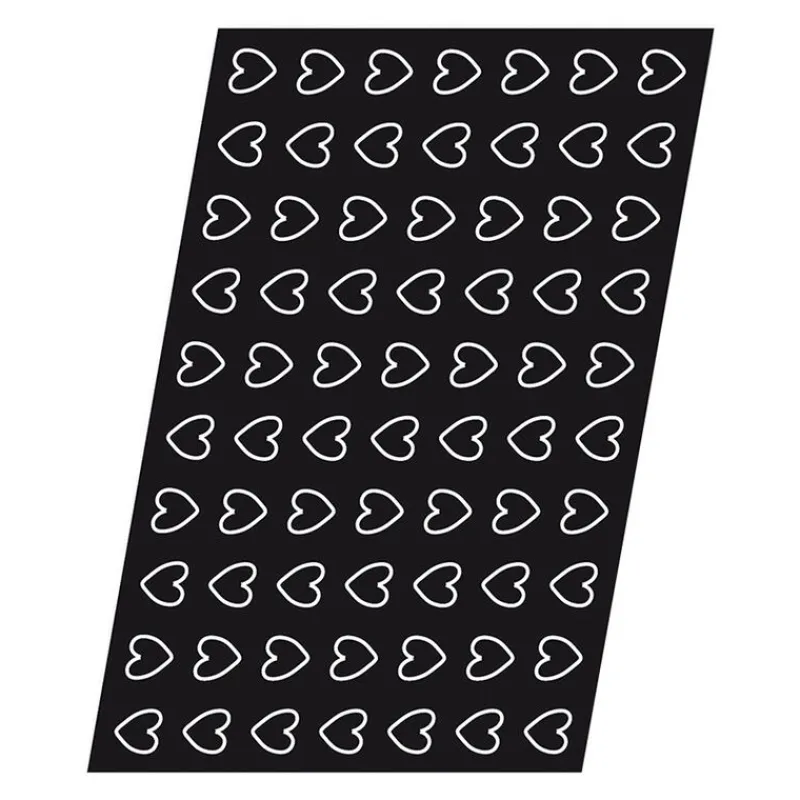 Cerf Dellier Flexipan 60x40 plaque de 70 mini-coeurs 4,1x3,8 cm
