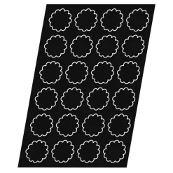Cerf Dellier Flexipan 60x40 plaque de 24 mini-brioches cannelées 8,1 cm
