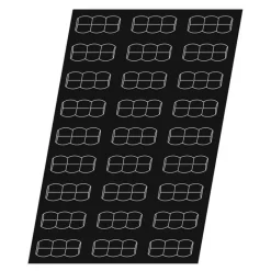 Cerf Dellier Flexipan 60x40 plaque de 27 mini-chenilles 10x4x3,6 cm
