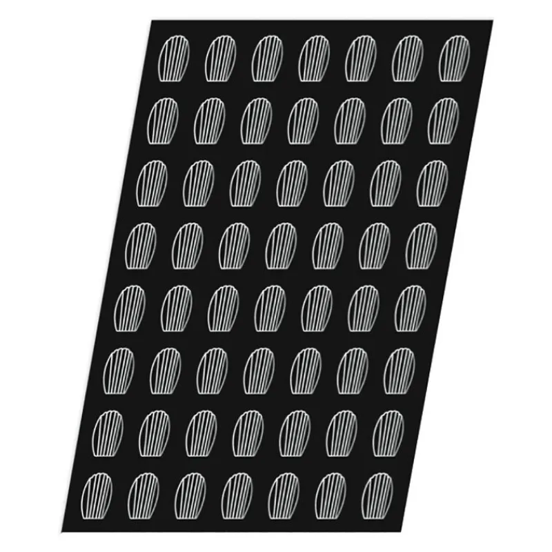 Cerf Dellier Flexipan 60x40 plaque de 56 mini-madeleines 5,2x3,5 cm