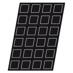 Cerf Dellier Flexipan 60x40 plaque de 60 mini-carrés 3,7 cm