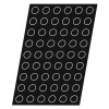 Cerf Dellier Flexipan 60x40 plaque de 54 mini-cylindres diamètre 3,8 cm hauteur 2 cm
