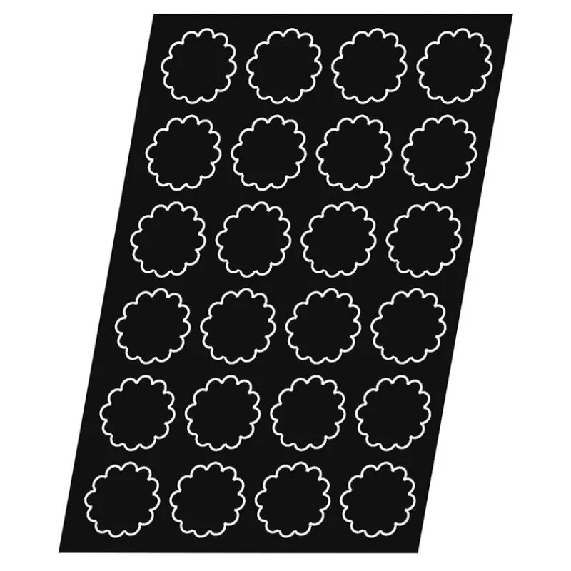Cerf Dellier Flexipan 60x40 plaque de 24 mini-brioches cannelées 7,8 cm