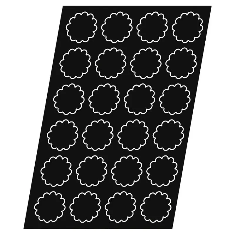 Cerf Dellier Flexipan 60x40 plaque de 24 mini-brioches cannelées 6,8 cm