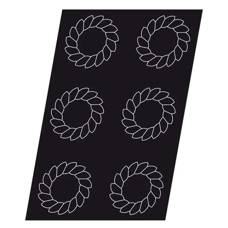 Cerf Dellier Flexipan 60x40 plaque de 6 saint honoré 15 cm