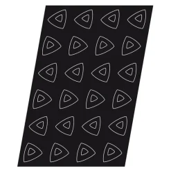 Cerf Dellier Flexipan 60x40 plaque de 24 saphirs savarins 7x7x3,2 cm