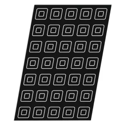 Cerf Dellier Flexipan 60x40 plaque de 24 savarins 7x7 cm