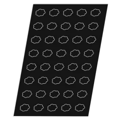 Cerf Dellier Flexipan 60x40 plaque de 40 tartelettes cannelées 4,6cm