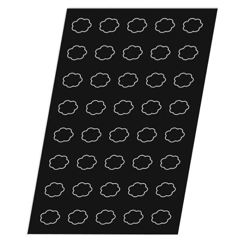 Cerf Dellier Flexipan 60x40 plaque de 40 tartelettes cannelées 4,6cm