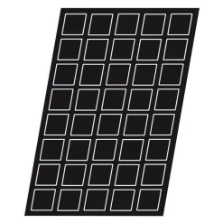 Cerf Dellier Flexipan 60x40 plaque de 40 tartelettes carrées 6 cm