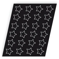Cerf Dellier Flexipan 60x40 plaque de 24 étoiles 8 cm