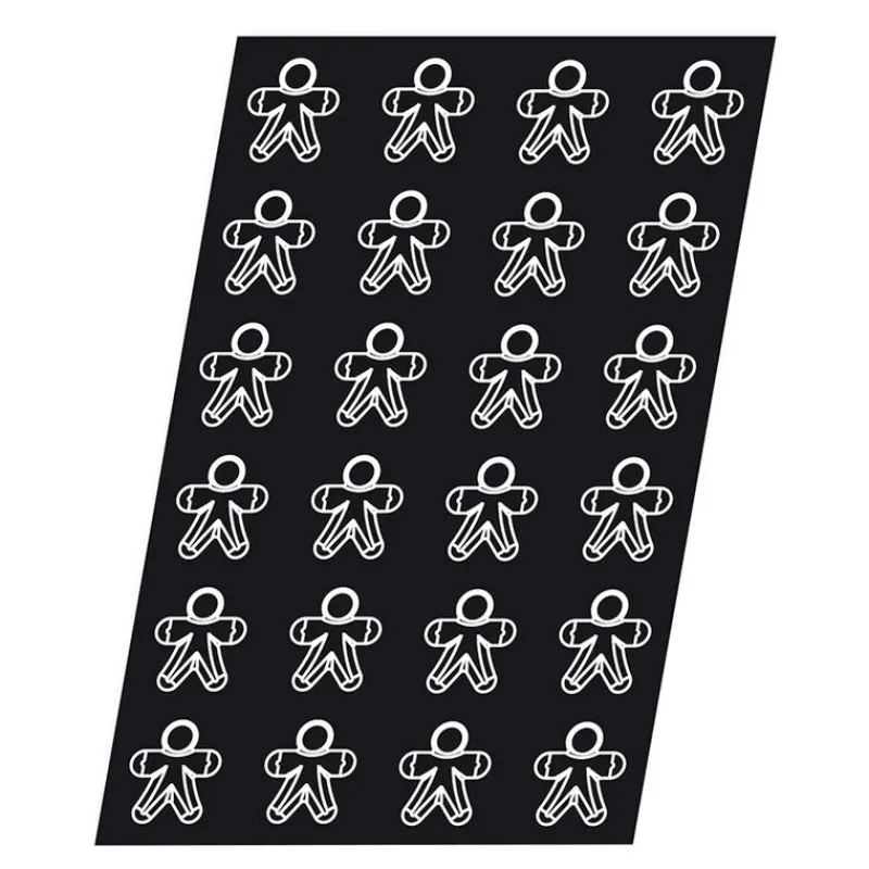 Cerf Dellier Flexipan 60x40 plaque de24 bonhommes épic 7x6,5 cm