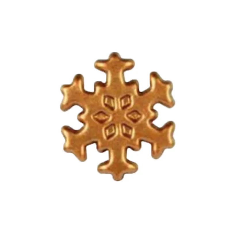 Cerf Dellier Flocon de neige bronze en Chocolat Blanc (x132)