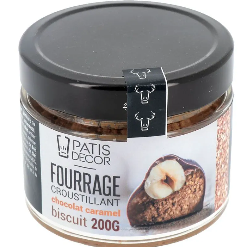Cerf Dellier Fourrage chocolat caramel aux éclats de biscuits 200 g