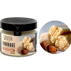 Cerf Dellier Fourrage croustillant lait-noisette & gaufrette - 300 g