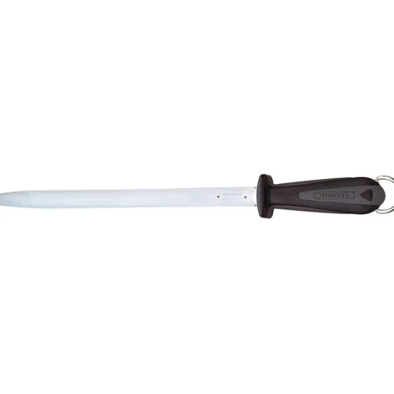 Cerf Dellier Fusil à aiguiser de boucher mèche ovale 30 cm