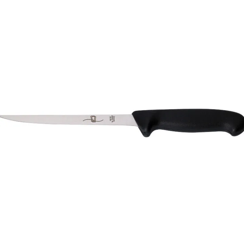 Cerf Dellier Giesser couteau filet de poisson manche noir 18cm